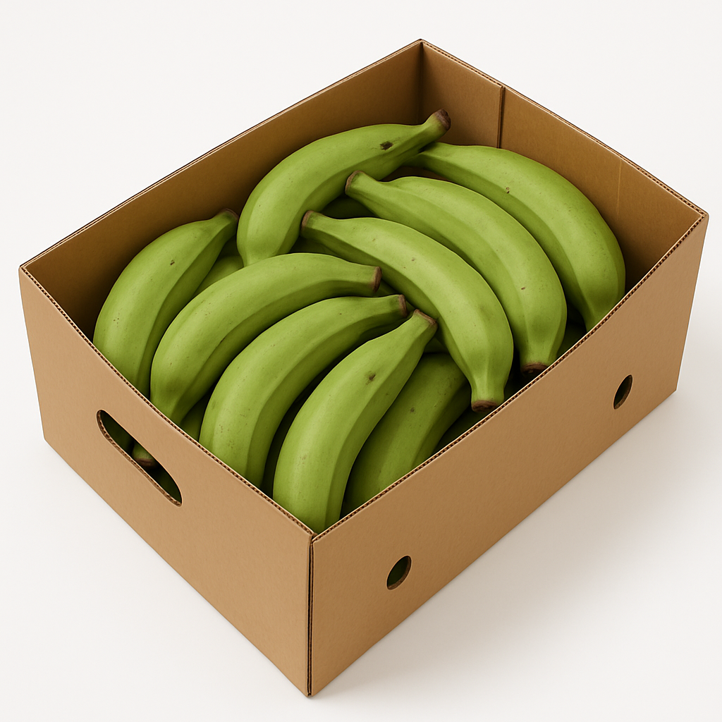 Carton de banane plantain